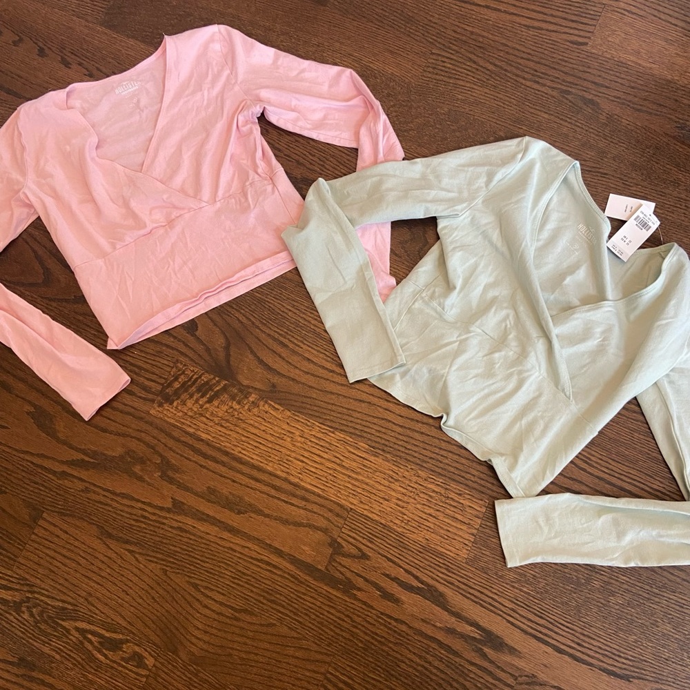 Two Hollister Long Sleeve baby Tees